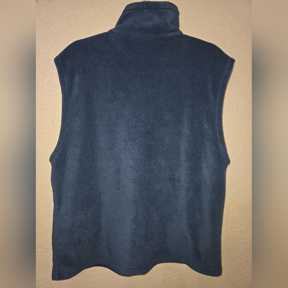 Mens Columbia Dark Blue Fleece Vest - Picture 5 of 5
